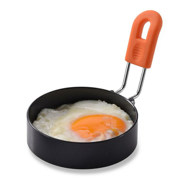 Metal Egg Frying Ring Circle Round Fried Poach Non-Stick Cooker Mold With Handle